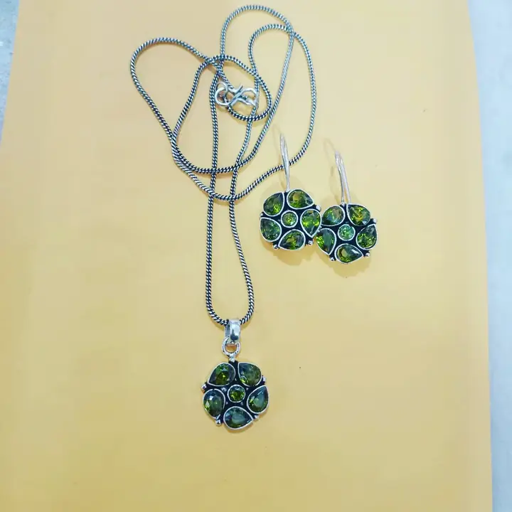 Oxidised necklace with earrings  uploaded by Jiva Fashion Hub on 5/2/2023