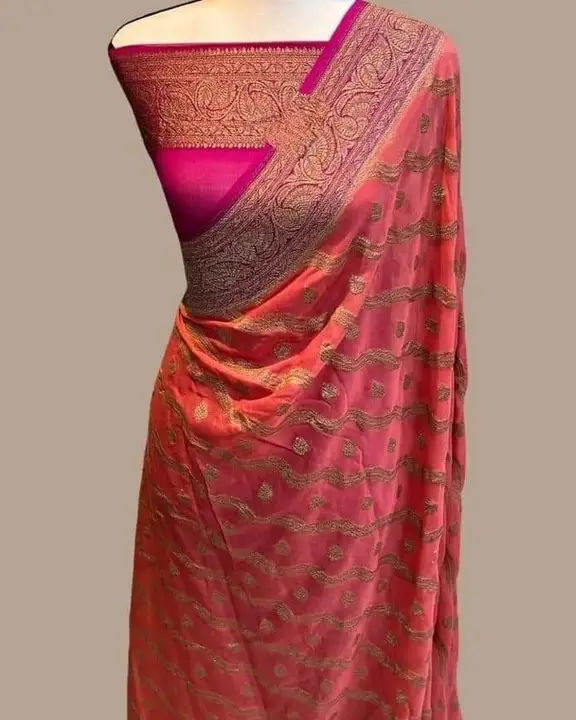 Banarasi semi Georgette soft silk saree  uploaded by Rhaman Silk sarees on 5/2/2023