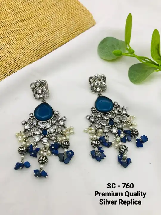 Silver replica earrings  uploaded by Shreevari fashion on 5/2/2023