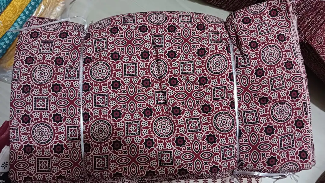 Ajrakh printed cotton fabrics  uploaded by Isha Fabrex on 5/18/2024