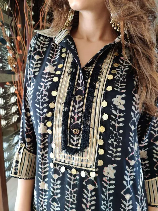 Collar kurta with afgani pant uploaded by Pari fashion on 5/2/2023