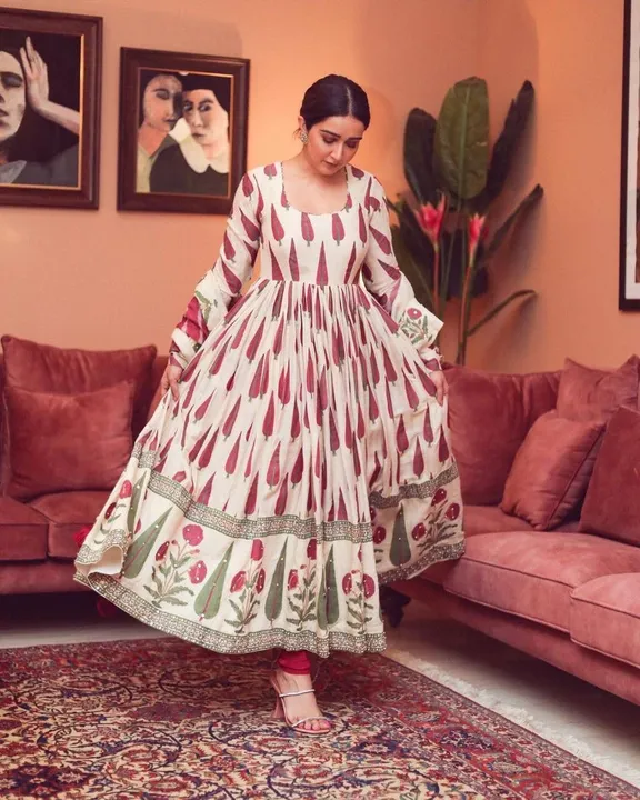  PRESENTING NEW DESIGNER PRINTED ANARKALI GOWN  LC&950 uploaded by Fatema Fashion on 5/2/2023