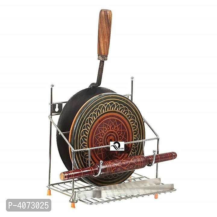 *Esential Stainless Steel Chakla Belan And Tawa Holder*
 uploaded by My Shop Prime on 7/12/2020