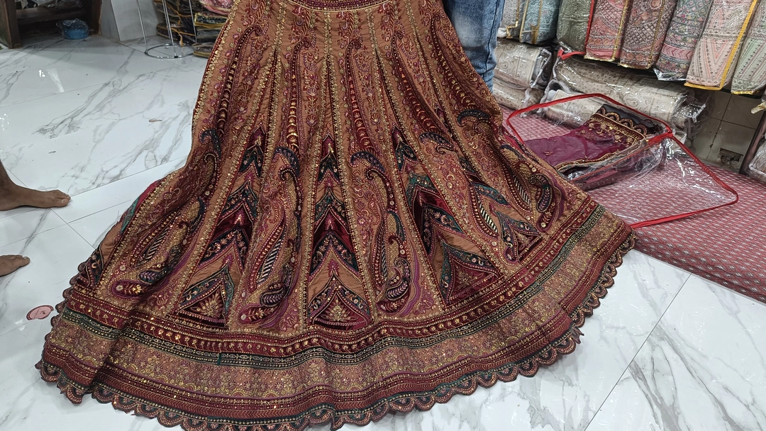Bridal lehenga  uploaded by Kumar Embroidery house  on 5/2/2023
