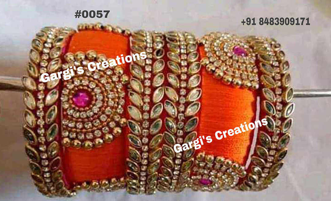 Post image Silk Thread Bangles set
Totally handmade and customized thread jewellery as per requirements.....
