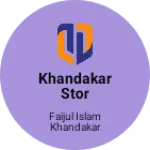 Business logo of Khandakar stor