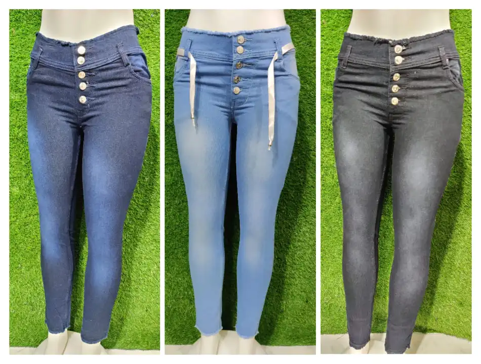 Women's Denim Jeans(Dobhy Febric jeans,jeans,5 Button Jean's,fancy Jean's) uploaded by RK Fashion and Trinity House on 5/3/2023