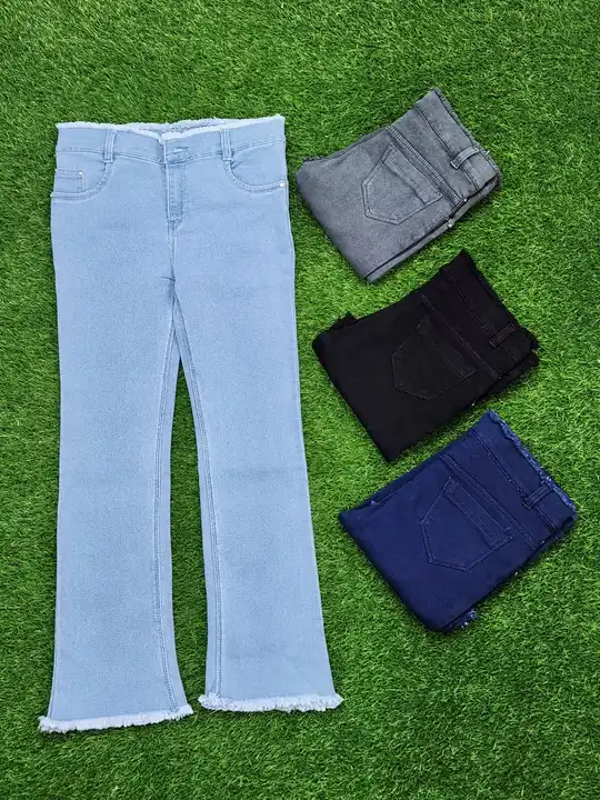 Bell bottom(Women's jeans,fancy Jean's,1button jeans) uploaded by RK Fashion and Trinity House on 5/3/2023