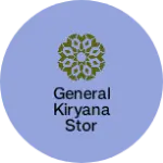 Business logo of General kiryana stor