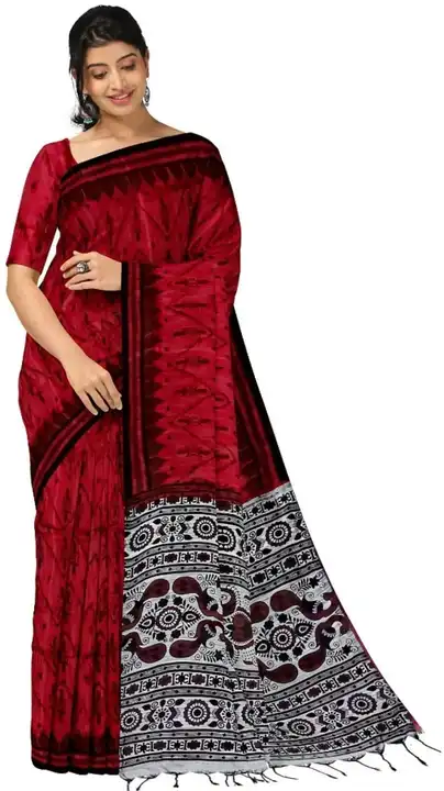 Handloom print  saree  uploaded by Matri Saree Center on 5/3/2023