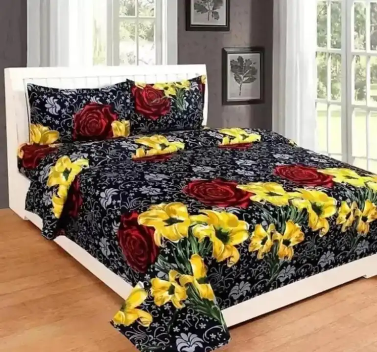 Classic Polycotton Printed Double Bedsheet with Pillow Covers uploaded by SLYKAA FASHION  on 5/3/2023