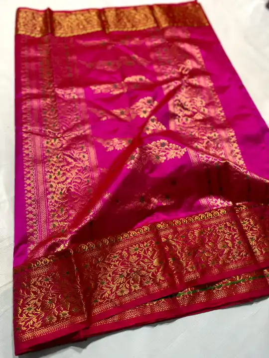 CHANDERI handwoven silk saree uploaded by MANIMALA HANDLOOMS on 5/3/2023