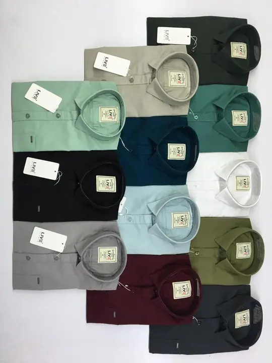 Post image Brand -  LIVE STUDIO®️
Fabric - *OXFORD PLAIN* 
Colors-   12

Size -  S  M  L  XL
Ratio -   1  2  2  1 
Moq - 72+3=75
Fit     -    Slim Fit
👉👉 Ready to delivery