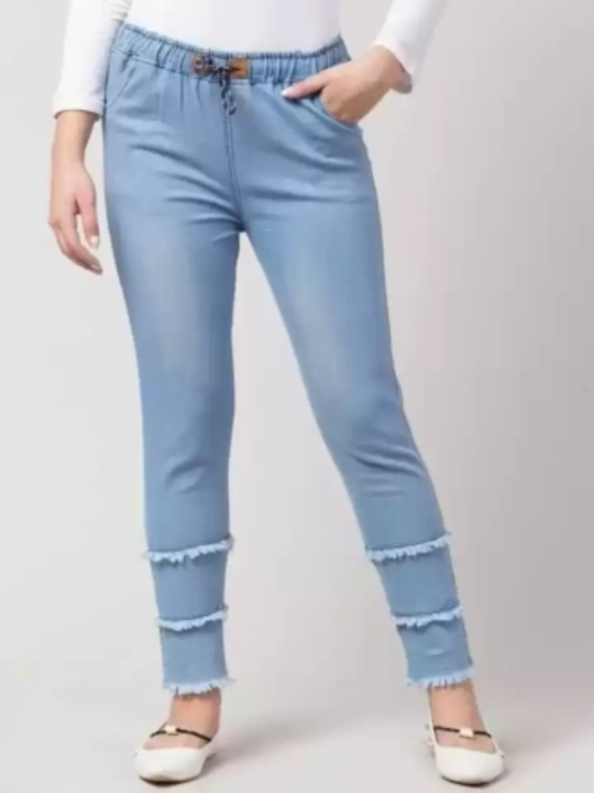 Girls Light Blue Jeans uploaded by Raj Garments on 5/3/2023