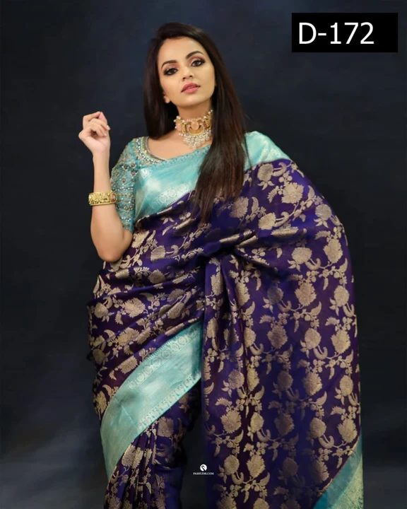 Jacquard Work Saree With Blouse Piece  uploaded by Ishita Enterprise on 5/3/2023