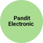 Business logo of Pandit electronic