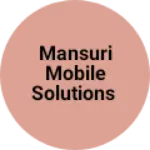 Business logo of Mansuri mobile solutions