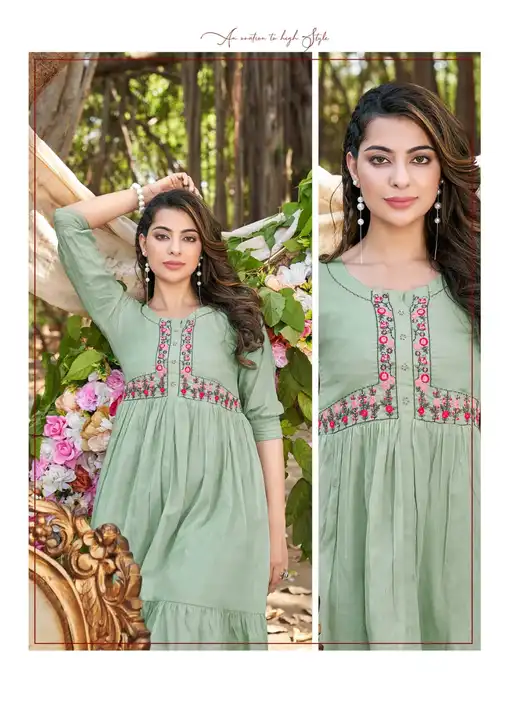 ➡️ This Seasion Karissa BRAND Is Bringing The Kurties Of Cool Prices Comfortable To Wear For Making  uploaded by Aanvi fab on 5/3/2023