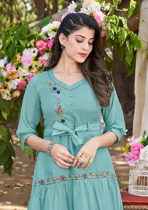 ➡️ This Seasion Karissa BRAND Is Bringing The Kurties Of Cool Prices Comfortable To Wear For Making  uploaded by Aanvi fab on 5/3/2023