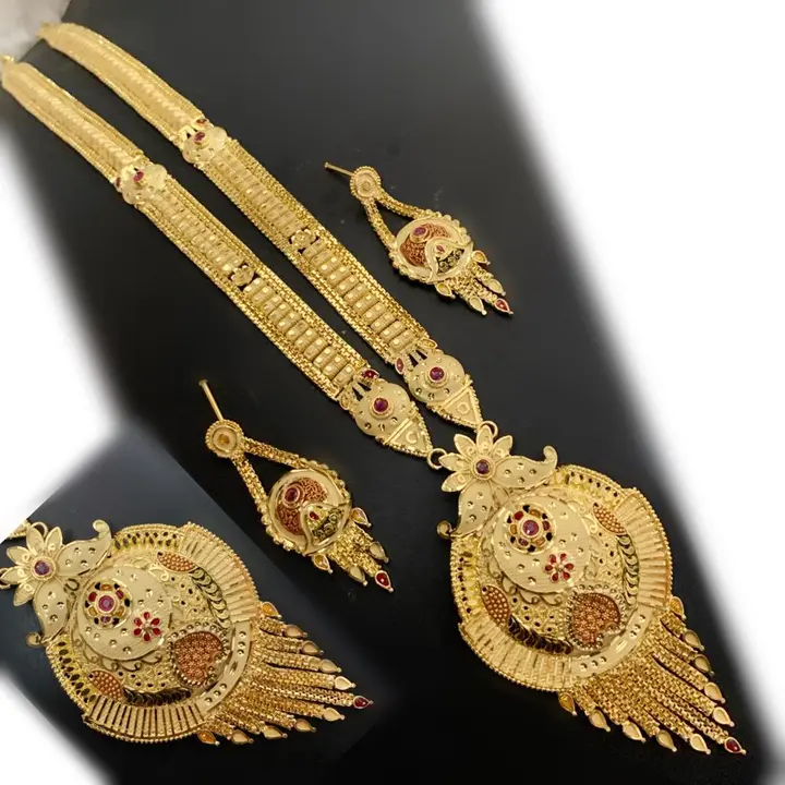 Gold plated Necklace set uploaded by Neekibha Collections  on 5/3/2023
