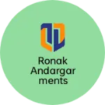 Business logo of Ronak andargarments