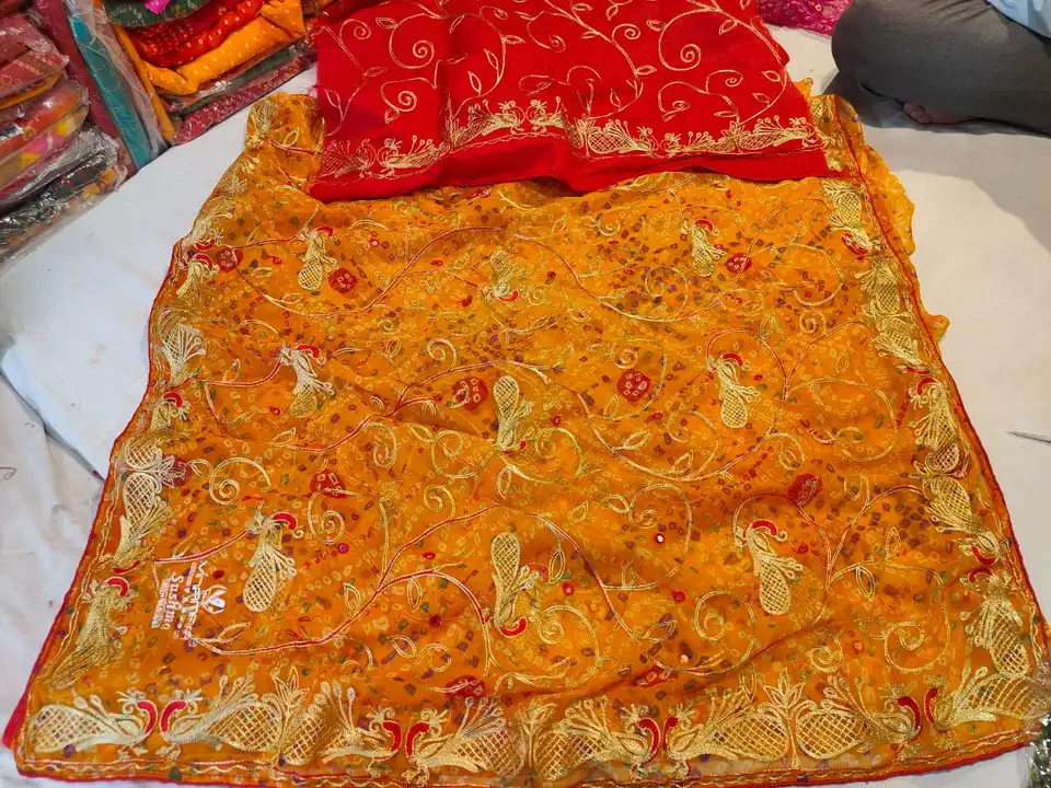 Gorjet fabric jare thered uploaded by Deepika Designer Saree on 5/3/2023