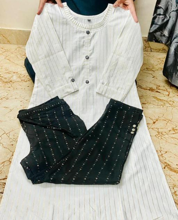 Kurti trouser set  uploaded by business on 5/3/2023