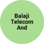 Business logo of Balaji telecom and computer