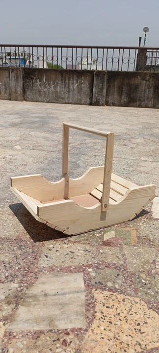 Pine wood boat shape basket  uploaded by Shree sai wooden craft on 5/3/2023