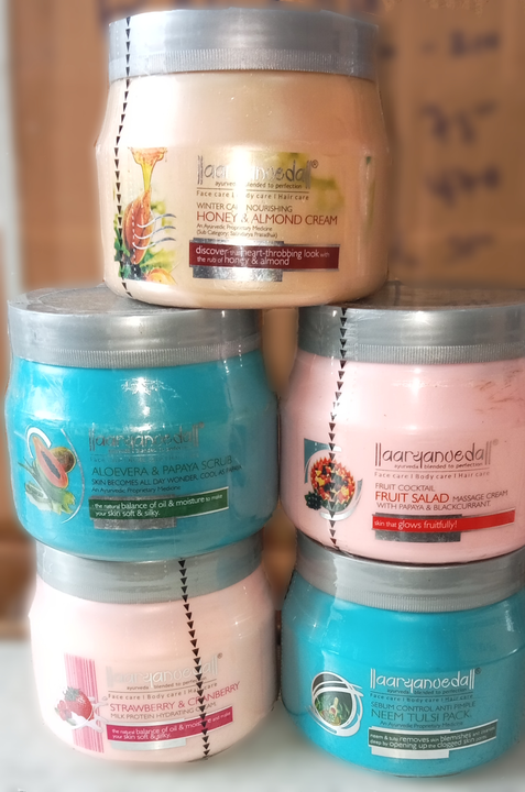Aryanveda face scrub, face pack, massage cream  uploaded by Nirmal Traders on 5/30/2024
