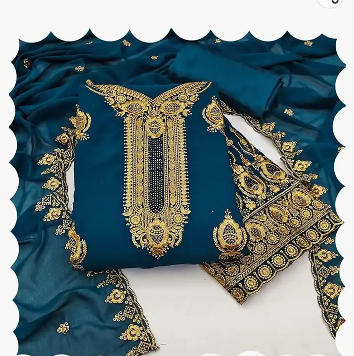 *DEAL WITH BENEFITS*

FANCY SUIT MATERIAL

COTTAN PC 
WITH HEAVY EMBROIDERY WORK 

30+ DESIGN

PIS 2 uploaded by Krisha enterprises on 5/3/2023