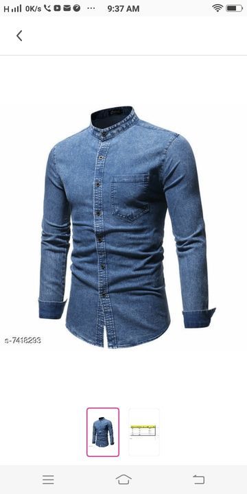 Denim shirts uploaded by business on 3/8/2021