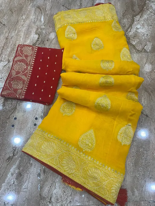 🦋new lounching 🦋

Beautiful party wear saree 

🌿original product 🌿

👌best quality fabric 👌

👉 uploaded by Gotapatti manufacturer on 5/4/2023