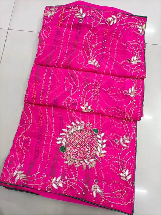 😍😍 *NEW LAUNCHED CHUNRI SPECIAL*😍🤩

💃🏻 Exclusive 6 Colour Matching Chart 😍

💃🏻 Georgette Fa uploaded by Gotapatti manufacturer on 5/4/2023