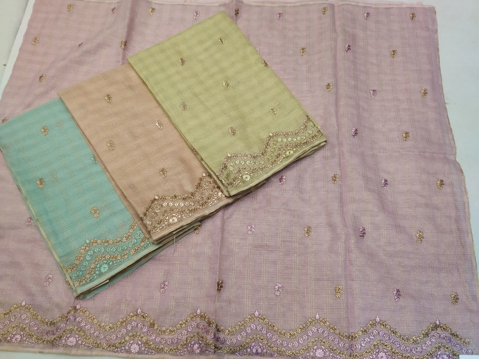 Tissue handloom sarees uploaded by New Sweta sarees on 5/4/2023