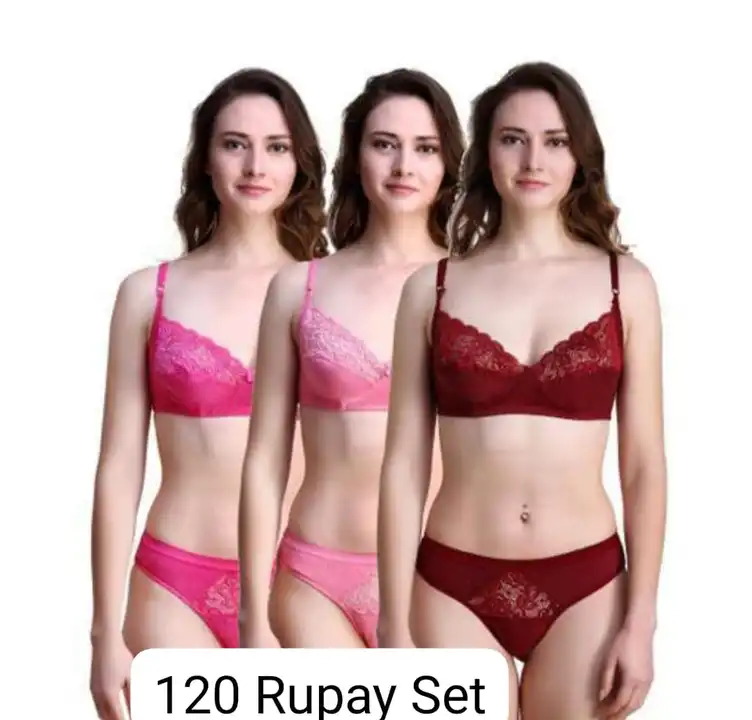 Women fancy net bra panty set  uploaded by RK Fashion and Trinity House on 5/4/2023