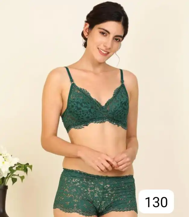 Fancy net bra panty set premium quality  uploaded by RK Fashion and Trinity House on 5/4/2023