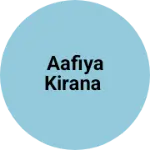 Business logo of Aafiya kirana