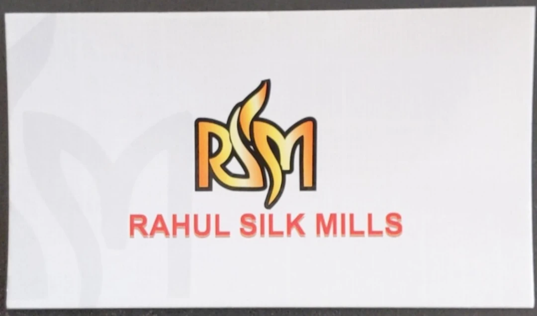 Visiting card store images of RAHUL SILK MILLS
