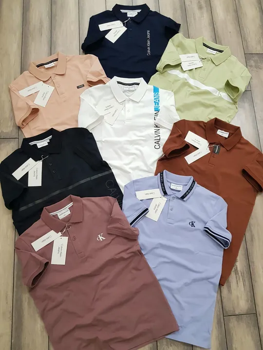 `LYCRA FINE POLOS Calvin Klein 
Premium Men’s Polo T-Shirts  uploaded by FASHION FOLDER on 5/4/2023
