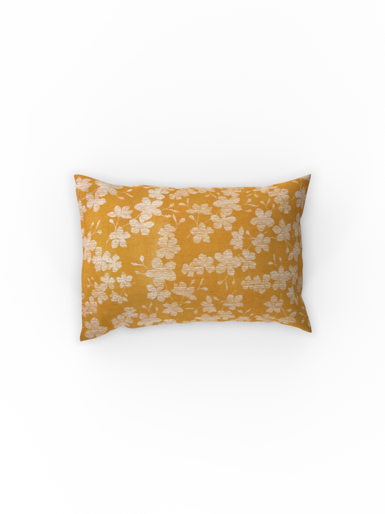 Mustard Yellow Printed Pillow Covers uploaded by Esskay International on 5/4/2023