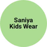 Business logo of Saniya kids wear