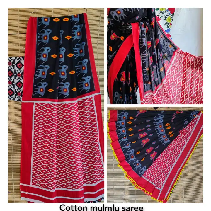 Cotton mulmul sarees  uploaded by R v textile on 5/4/2023
