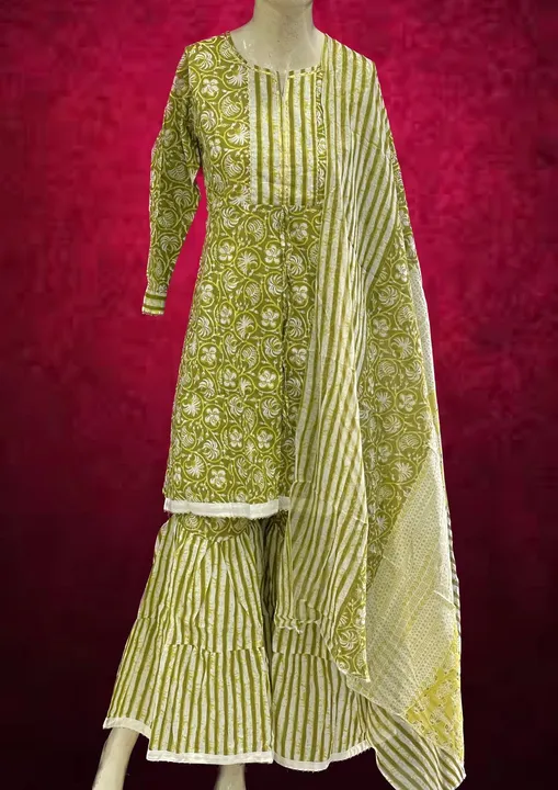 Kurti and plazzo uploaded by Taha fashion from surat on 5/4/2023