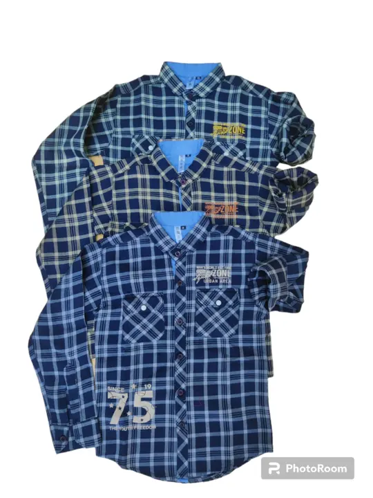 100% cotton washed shirt for boys  uploaded by business on 5/4/2023