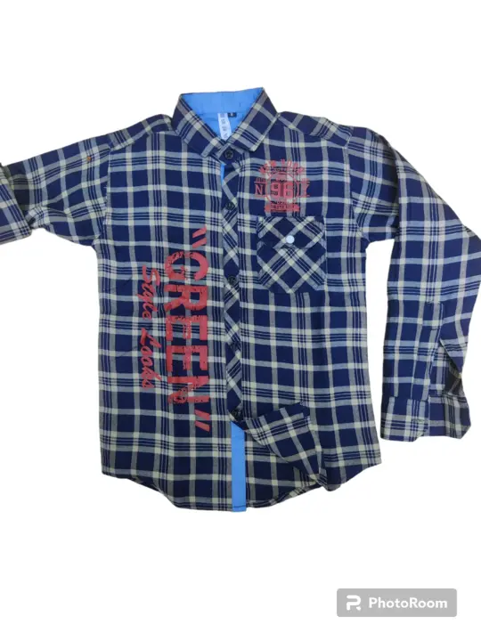 100% cotton washed shirt for boys  uploaded by Dressy kid's wear  on 5/4/2023