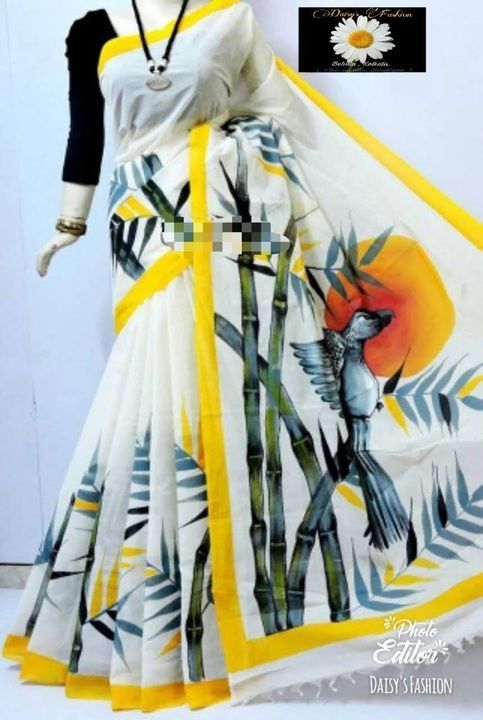 Hand Painted  Sarees uploaded by business on 3/8/2021