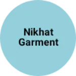 Business logo of Nikhat garment