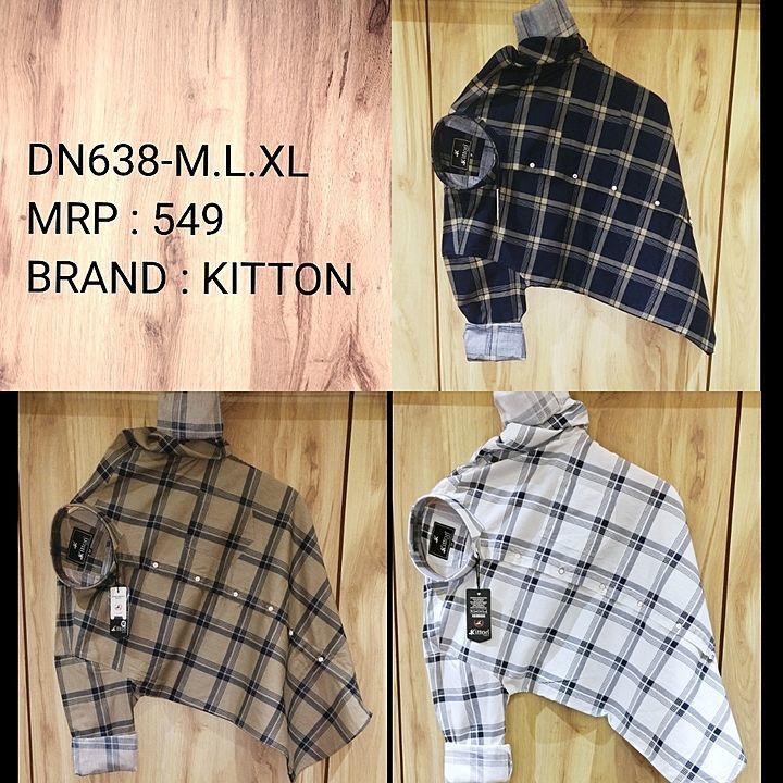 Kitton casual checks shirts uploaded by business on 7/12/2020