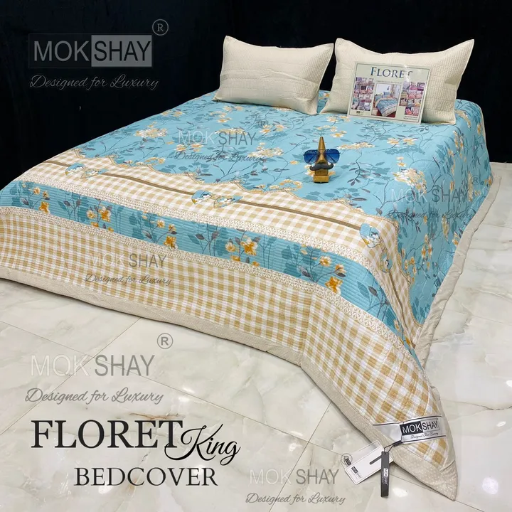 FLORET BEDCOVER SET  uploaded by PANIPAT HANDLOOM on 5/4/2023